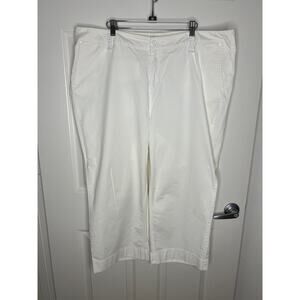 Caslon Women's Capri Pants White ~ Size 20W